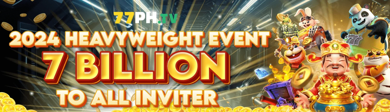 77PH Gaming Promotional Banner - Top Online Casino for Filipino Players